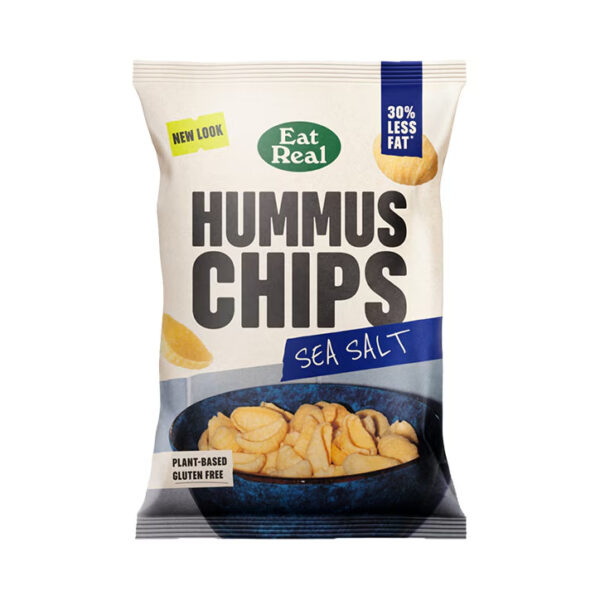 Eat Real Hummus Chips Sea Salt 110g - Image 1