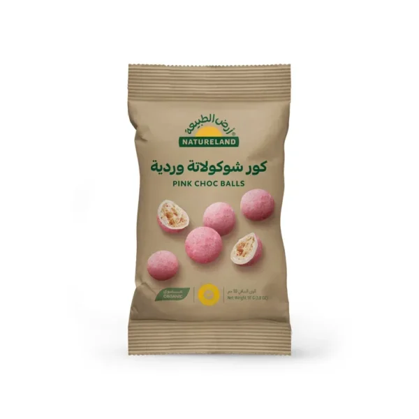 Natureland Pink Choc Balls 50g - Image 1