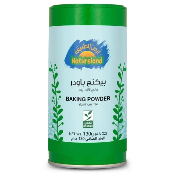 Natureland Baking Powder Tin 130g - Image 1