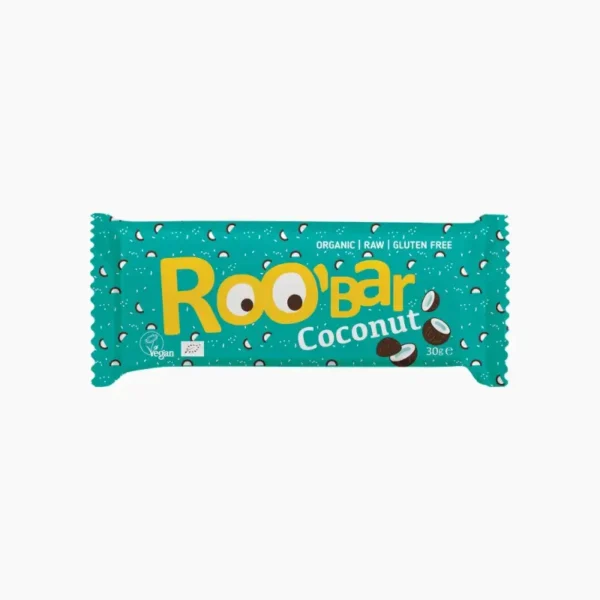 Roobar Coconut Bar With Chia Seeds 30g - Image 1