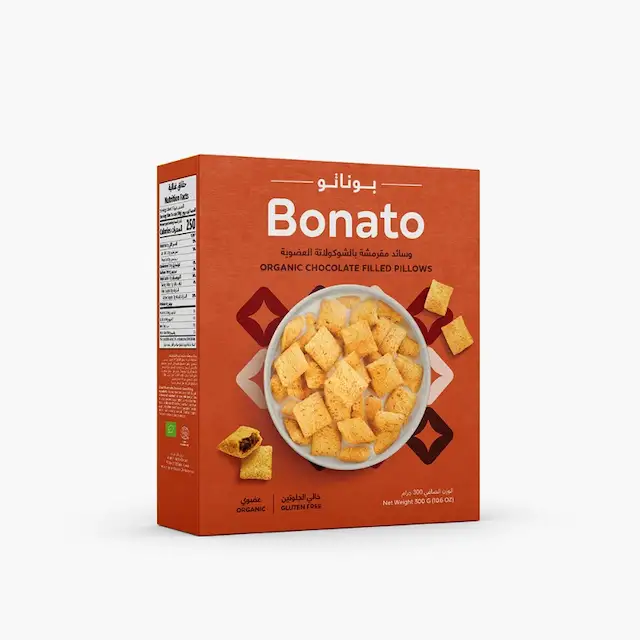 e6c6ba3a-8d43-4fab-8445-9e98fac04ef7_PeYMfdkX8 Bonato Organic Chocolate Filled Pillows 300g - Image 1
