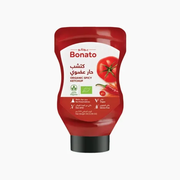 Bonato Organic Spicy Ketchup 510g - Image 1