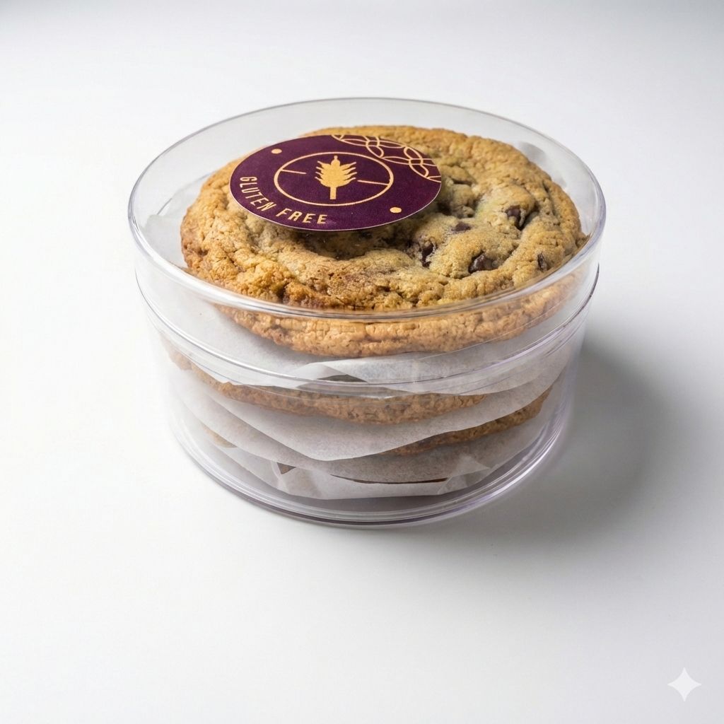 BB Gluten Free Cookie Box 4pcs BB Gluten Free Chocolate Chip Cookies 4pcs - Image 1