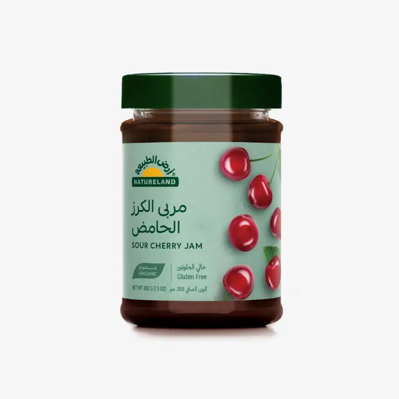 c0d23678-1e22-4225-8746-6b8793aa09d5_AIflriiAK Natureland Sour Cherry Jam 200g - Image 1