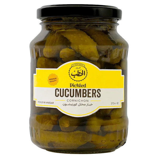 8906169550481 أفران الحطب - خيار مخلل (كورنيشون) 370 جرام - الصورة 1