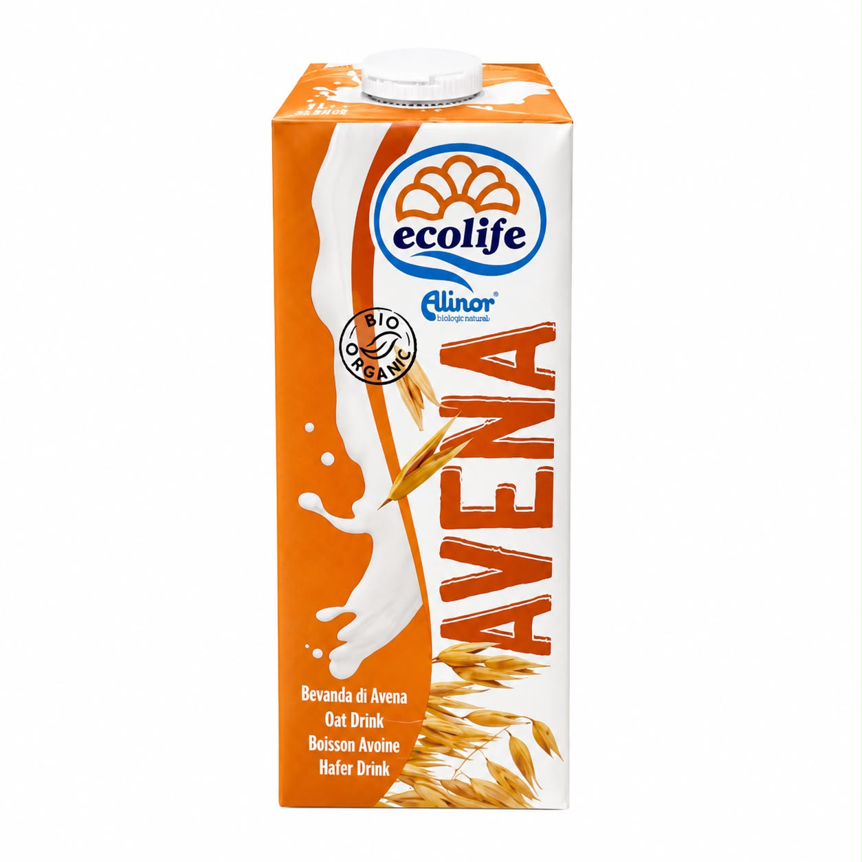 Ecolife Organic Oat Milk 1 Ltr إيكوليف - حليب الشوفان العضوي 1لتر - الصورة 1